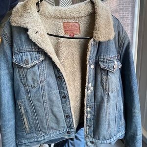 Luckybrand denim jacket with Sherpa lining